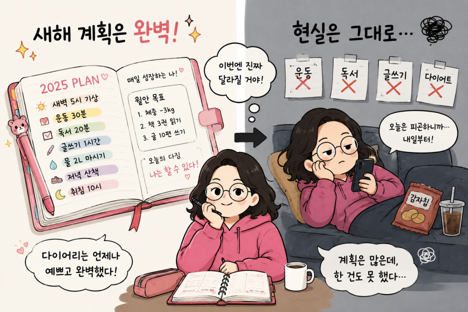 작심삼일 극복법, 실패가 아니라 리듬이었다